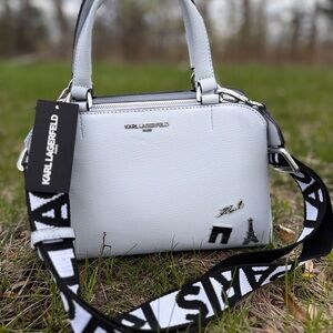Karl Lagerfeld Light Gray Handbag